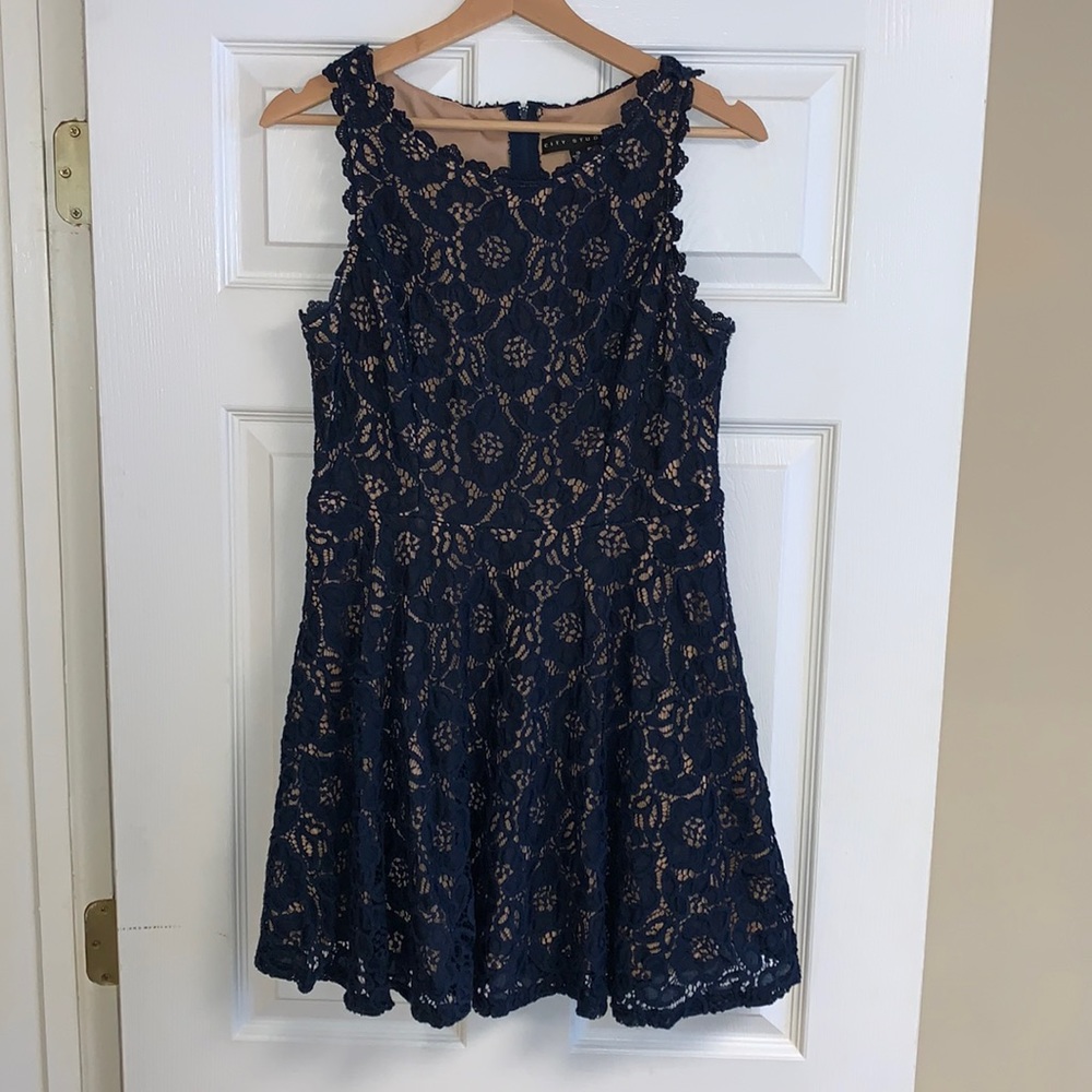 City Studio navy blue dress, 13